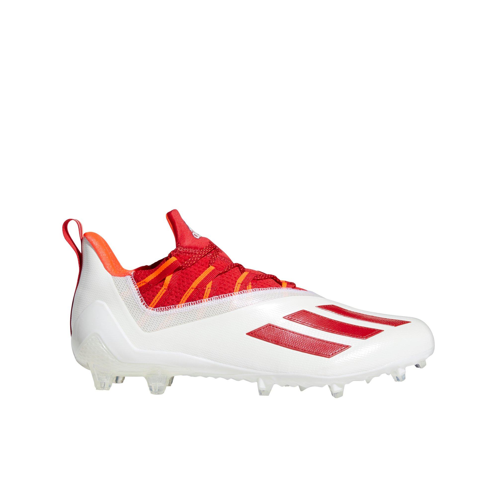 Red adidas cleats store football